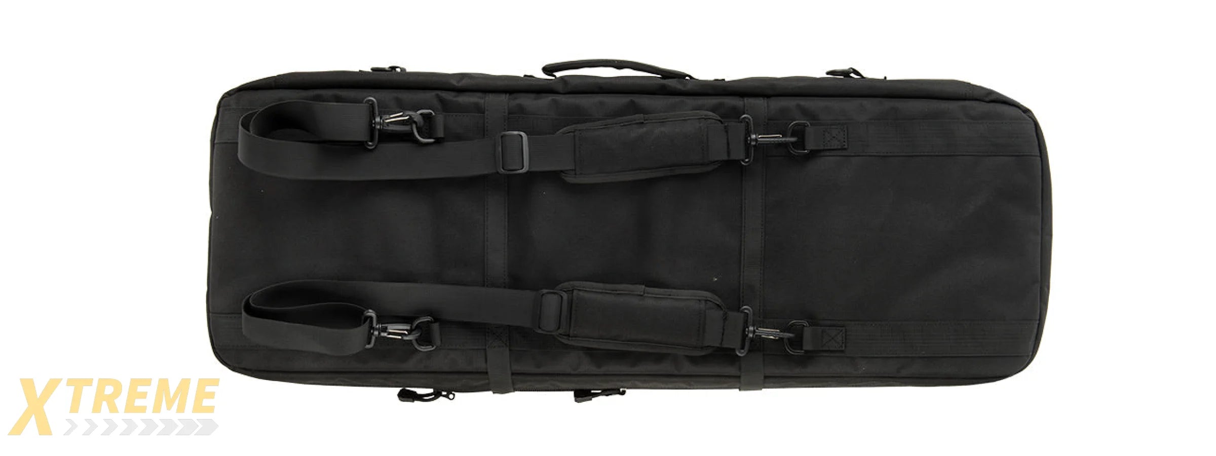 LANCER TACTICAL 1000D NYLON 3-WAY CARRY 35" DOUBLE RIFLE GUN BAG (BLACK)