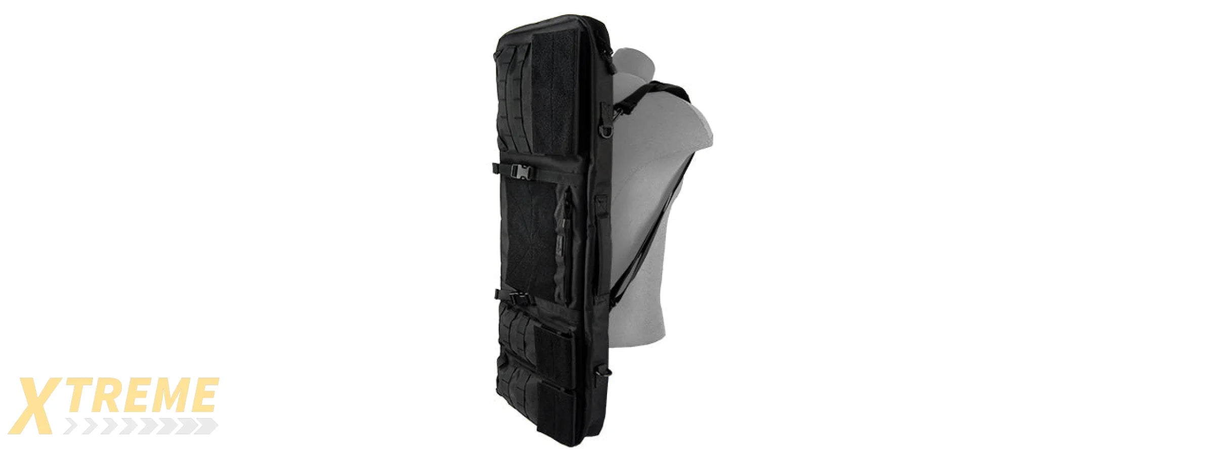 LANCER TACTICAL 1000D NYLON 3-WAY CARRY 35" DOUBLE RIFLE GUN BAG (BLACK)