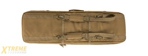 LANCER TACTICAL 1000D NYLON 3-WAY CARRY 43" DOUBLE RIFLE GUN BAG (KHAKI)