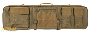 LANCER TACTICAL 1000D NYLON 3-WAY CARRY 43" DOUBLE RIFLE GUN BAG (TAN)