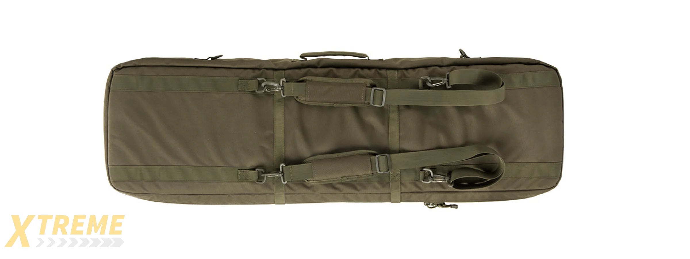 LANCER TACTICAL 1000D NYLON 3-WAY CARRY 43" DOUBLE RIFLE GUN BAG (OD GREEN)