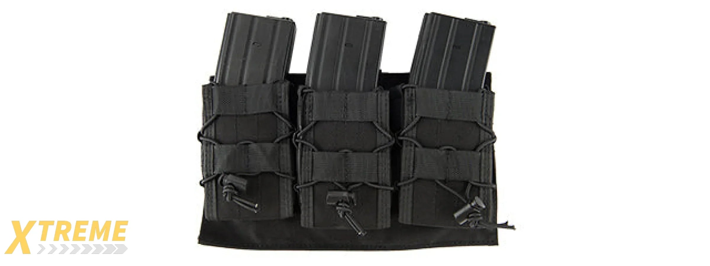 LANCER TACTICAL 1000D NYLON MOLLE TRIPLE AR MAG POUCH (BLACK)