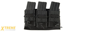 LANCER TACTICAL 1000D NYLON MOLLE TRIPLE AR MAG POUCH (BLACK)