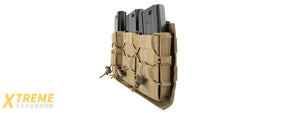 LANCER TACTICAL 1000D NYLON MOLLE TRIPLE AR MAG POUCH (TAN)