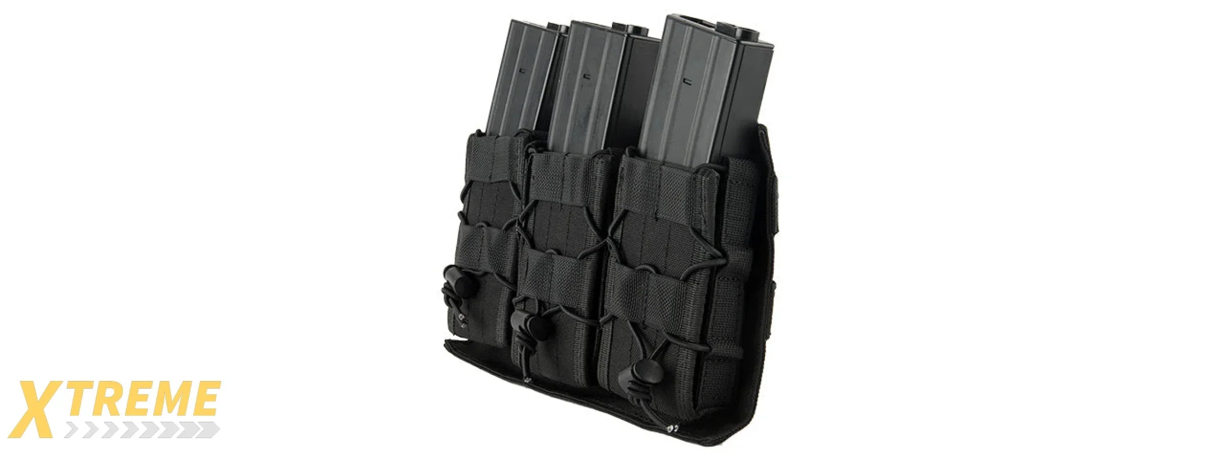 LANCER TACTICAL 1000D NYLON MOLLE TRIPLE AR MAG POUCH (BLACK)