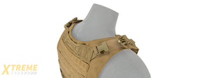 LANCER TACTICAL 1000D NYLON MOLLE UTILITY VEST (KHAKI)