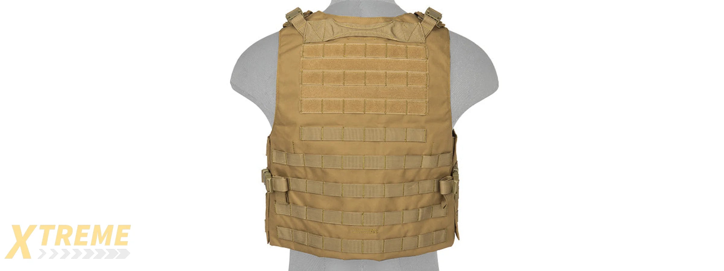 LANCER TACTICAL 1000D NYLON MOLLE UTILITY VEST (KHAKI)