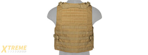 LANCER TACTICAL 1000D NYLON MOLLE UTILITY VEST (KHAKI)