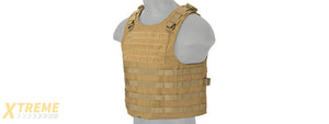 LANCER TACTICAL 1000D NYLON MOLLE UTILITY VEST (KHAKI)
