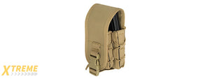 LANCER TACTICAL 1000D NYLON QD BUCKLE PISTOL/RIFLE MAG POUCH (TAN)