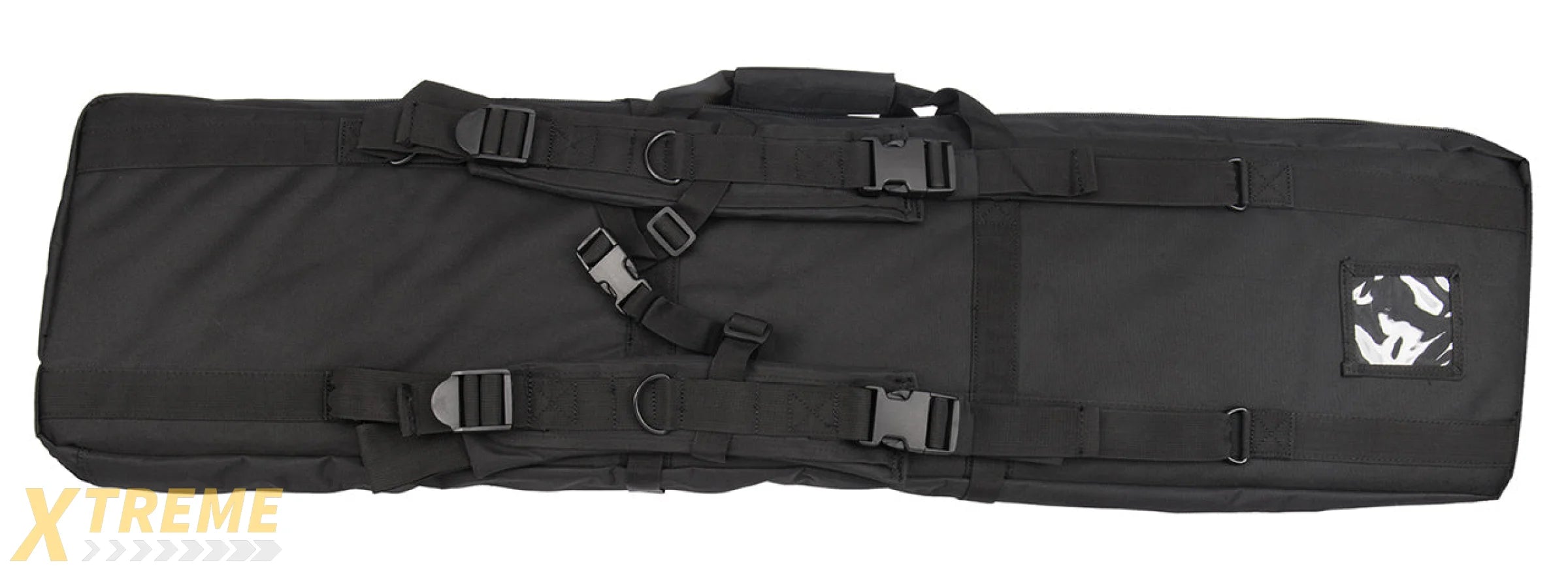 LANCER TACTICAL 48" DOUBLE GUN BAG 600D PVC MOLLE BELT RIFLE BAG (BLACK)