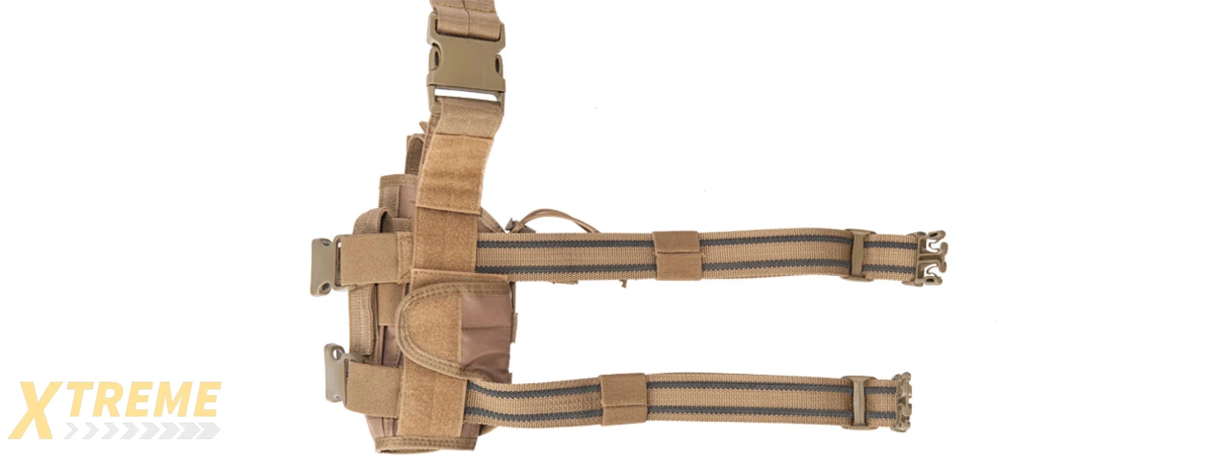 Lancer Tactical 600D Nylon Tornado Drop Leg Holster (Color: Coyote Brown)