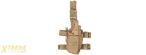 Lancer Tactical 600D Nylon Tornado Drop Leg Holster (Color: Coyote Brown)