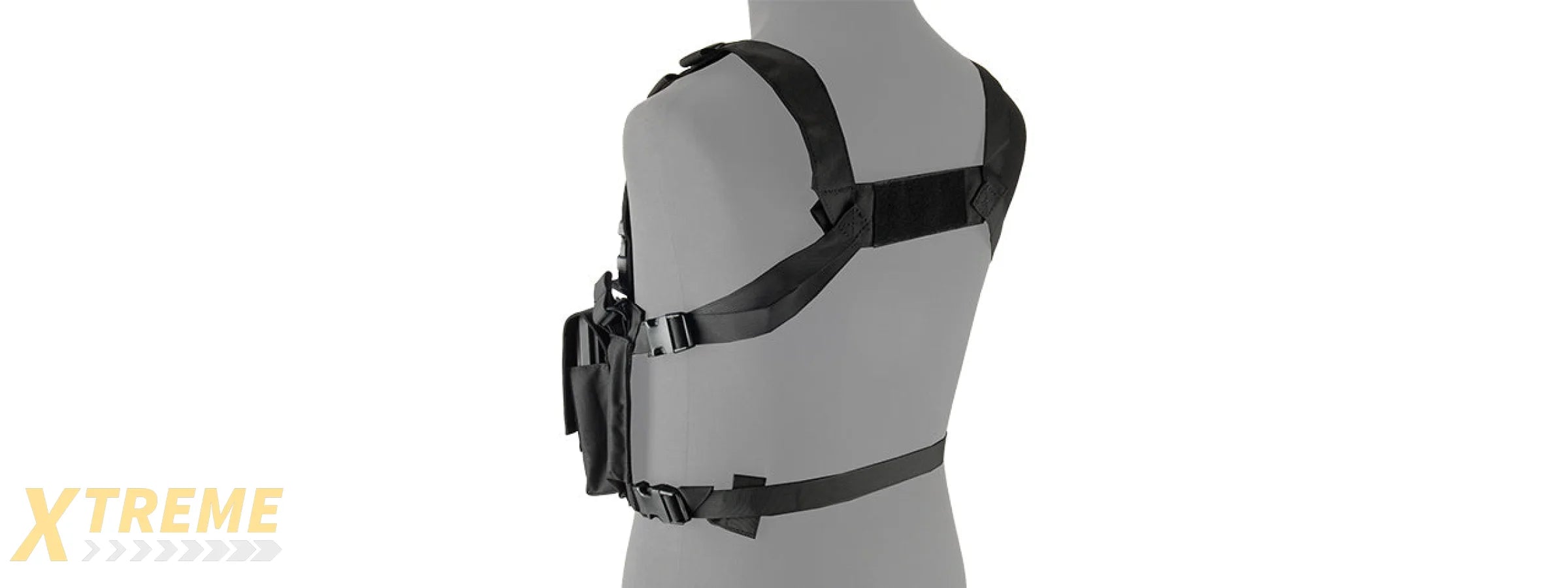 LANCER TACTICAL ADAPTIVE MULTI-PURPOSE SLIM CHEST RIG (BLACK)