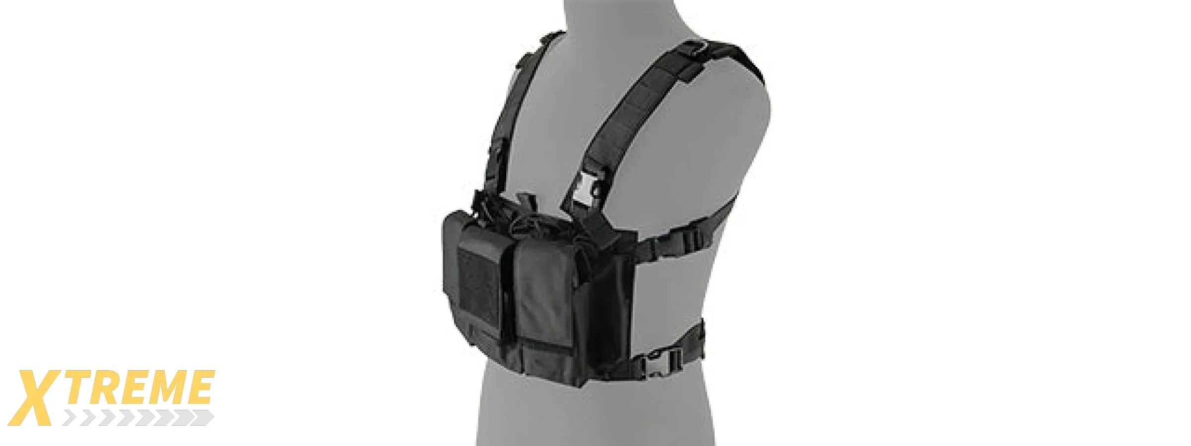 LANCER TACTICAL ADAPTIVE MULTI-PURPOSE SLIM CHEST RIG (BLACK)