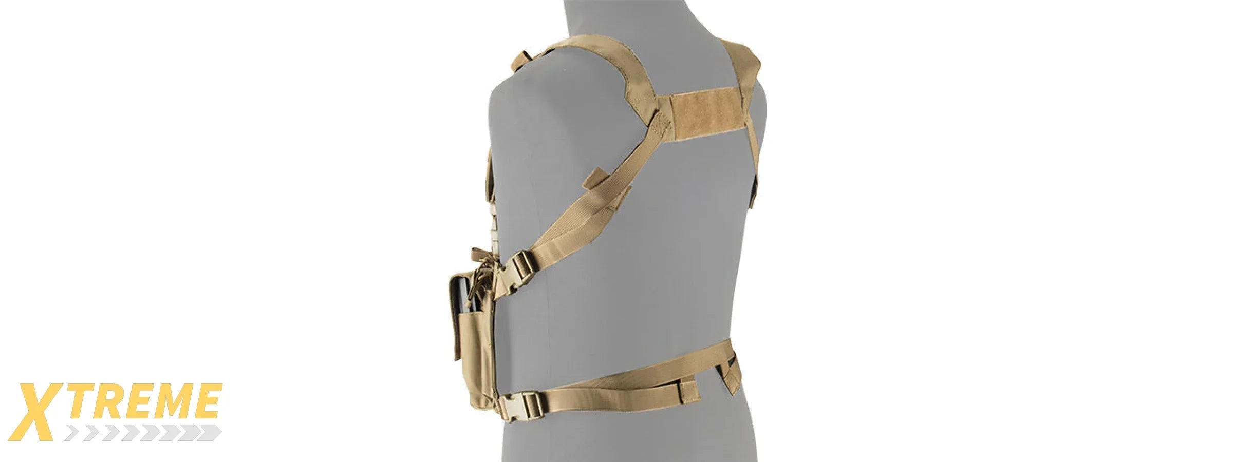 LANCER TACTICAL ADAPTIVE MULTI-PURPOSE SLIM CHEST RIG (TAN)