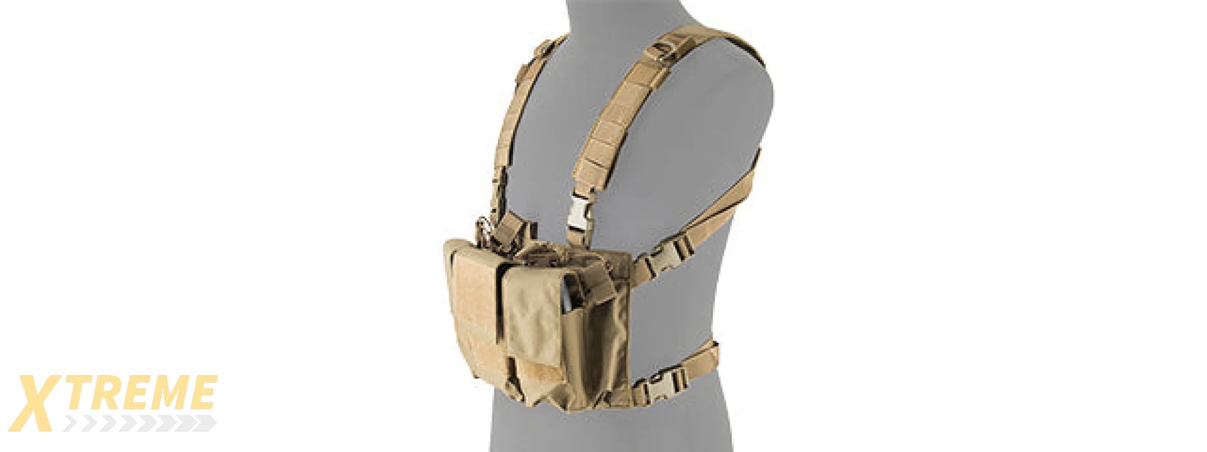 LANCER TACTICAL ADAPTIVE MULTI-PURPOSE SLIM CHEST RIG (TAN)