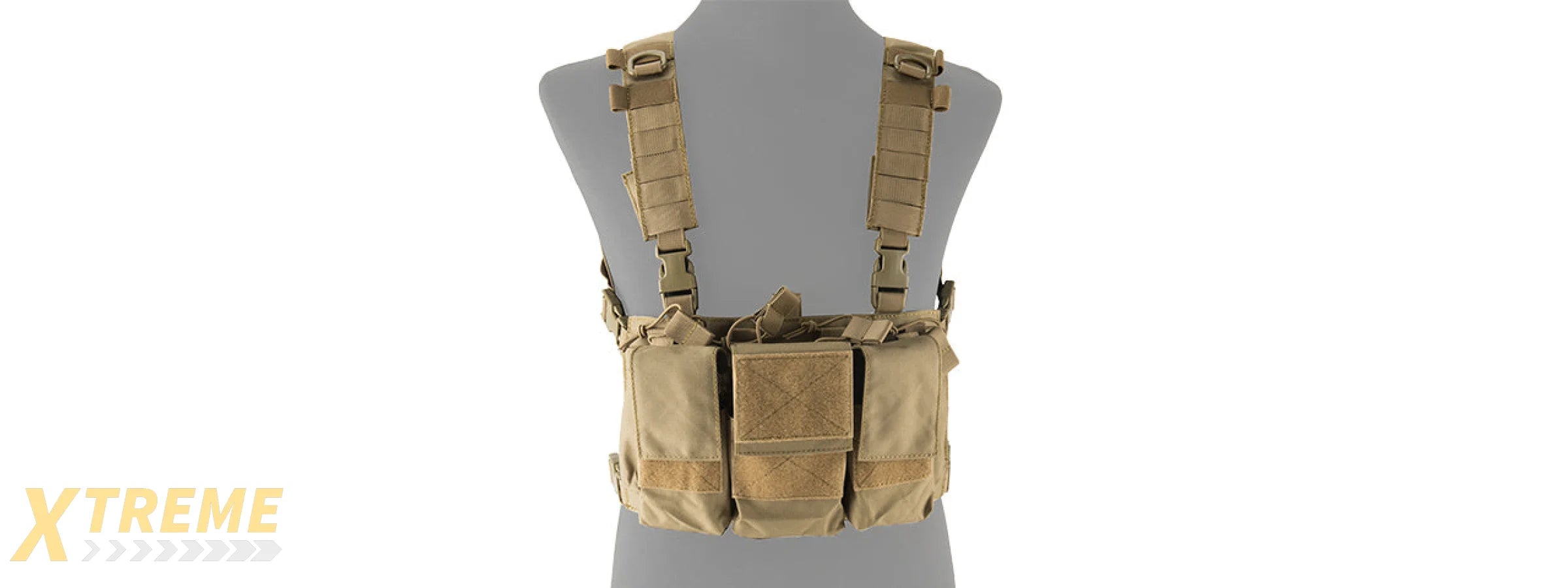 LANCER TACTICAL ADAPTIVE MULTI-PURPOSE SLIM CHEST RIG (TAN)
