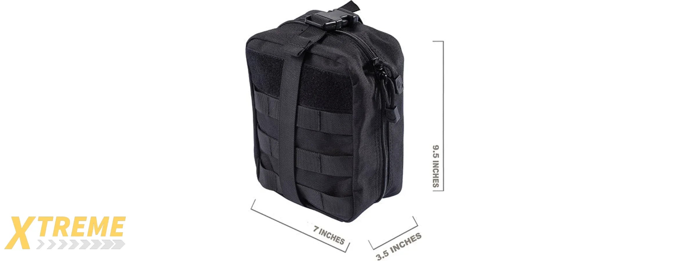 Lancer Tactical Admin Pouch w/ Molle (Color: Black)