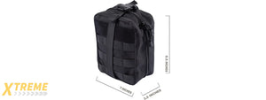 Lancer Tactical Admin Pouch w/ Molle (Color: Black)