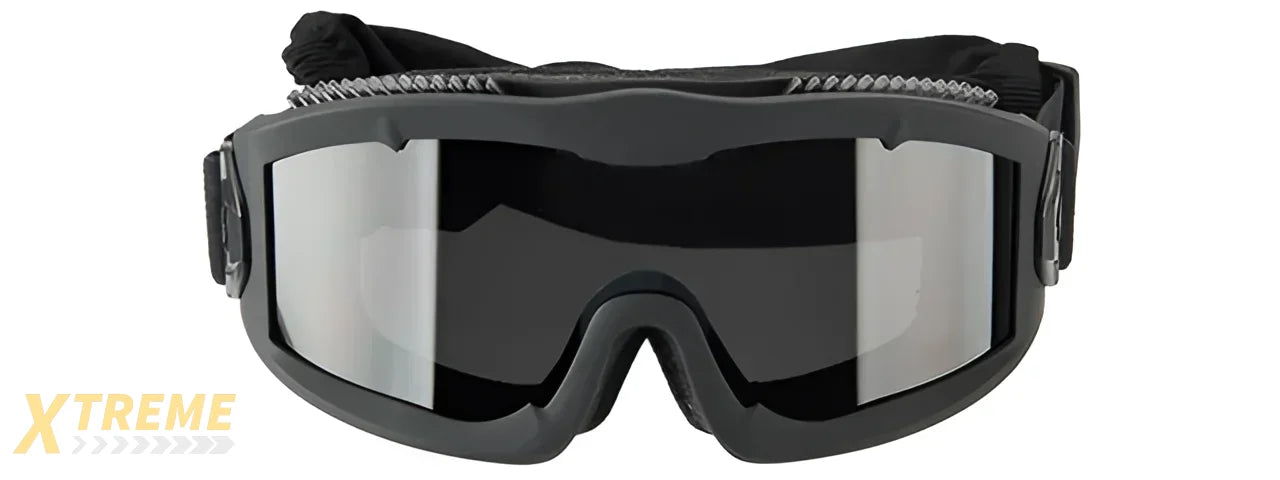 Lancer Tactical AERO Protective Airsoft Goggles - Black / Smoke