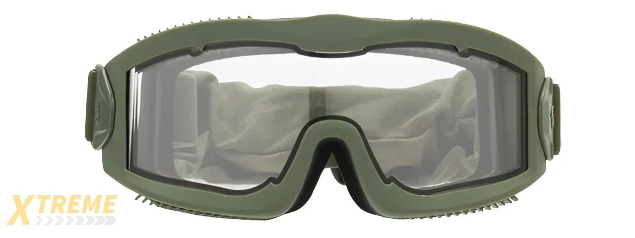 Lancer Tactical AERO Protective Airsoft Goggles - OD Green / Clear