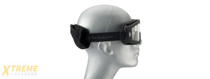 LANCER TACTICAL AERO PROTECTIVE BLACK AIRSOFT GOGGLES (CLEAR LENS)