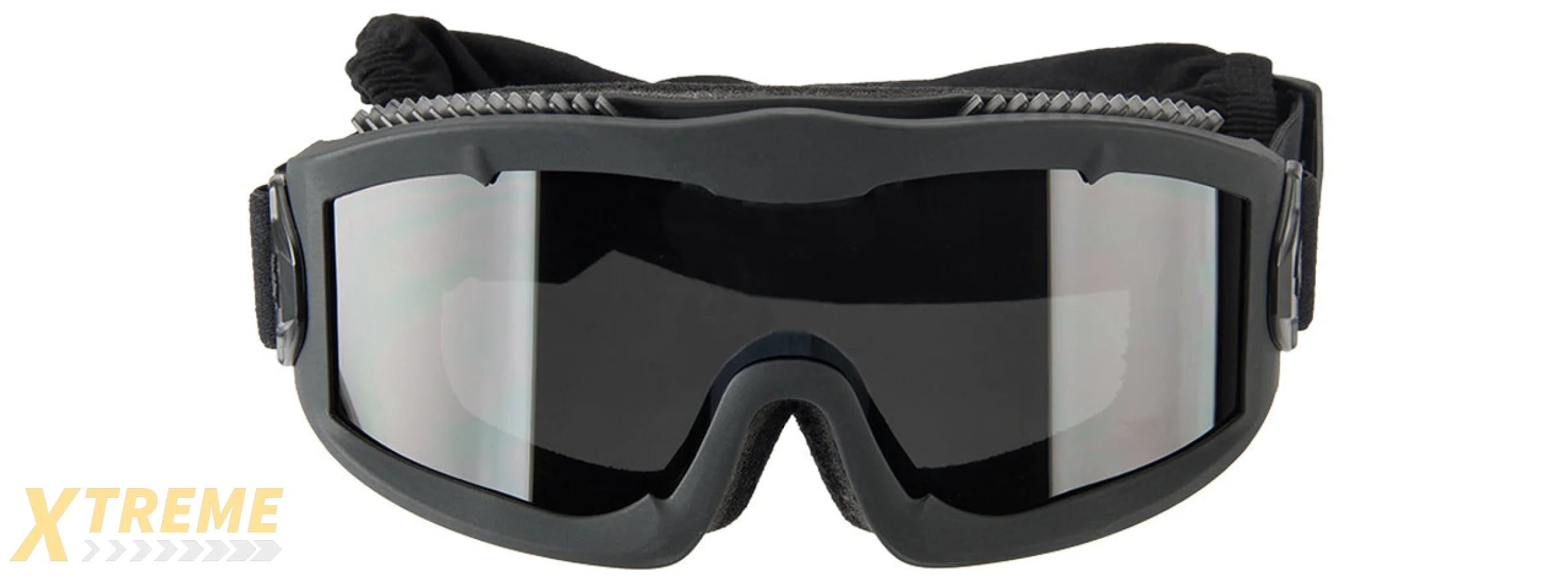 LANCER TACTICAL AERO PROTECTIVE BLACK AIRSOFT GOGGLES (SMOKE LENS)