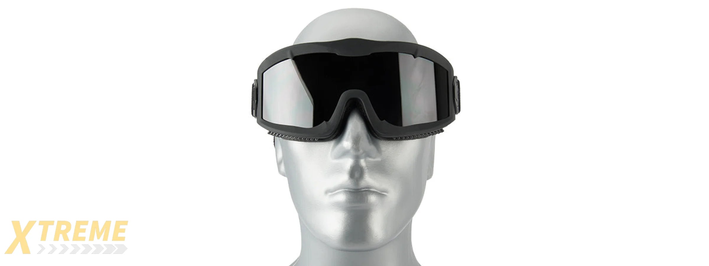 LANCER TACTICAL AERO PROTECTIVE BLACK AIRSOFT GOGGLES (SMOKE LENS)