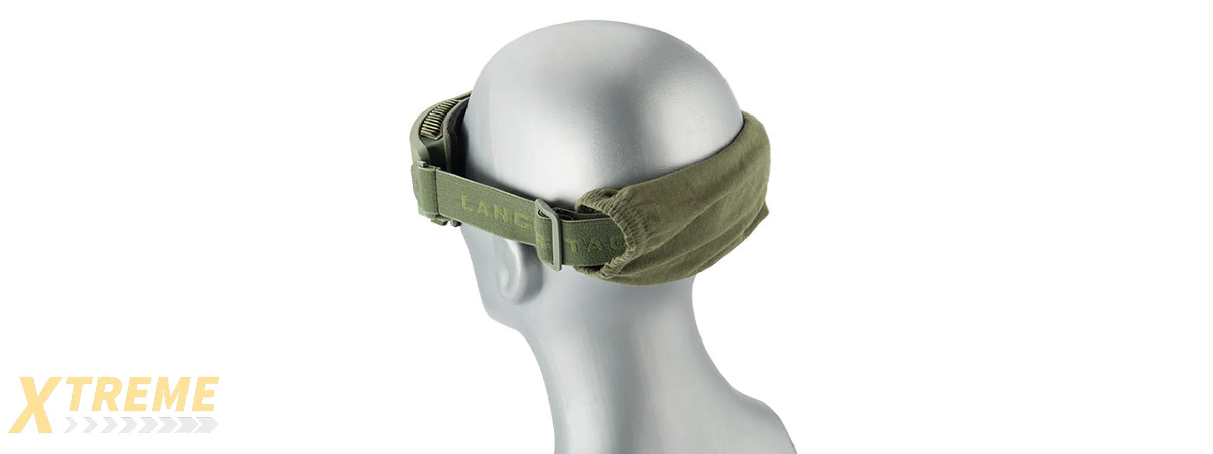 LANCER TACTICAL AERO PROTECTIVE OD GREEN AIRSOFT GOGGLES (SMOKE/YELLOW/CLEAR LENS)