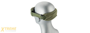 LANCER TACTICAL AERO PROTECTIVE OD GREEN AIRSOFT GOGGLES (SMOKE/YELLOW/CLEAR LENS)