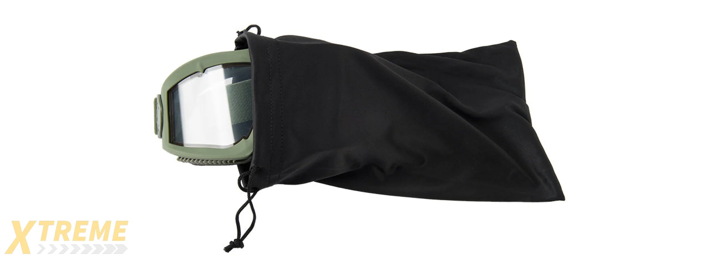 LANCER TACTICAL AERO PROTECTIVE OD GREEN AIRSOFT GOGGLES (CLEAR LENS)