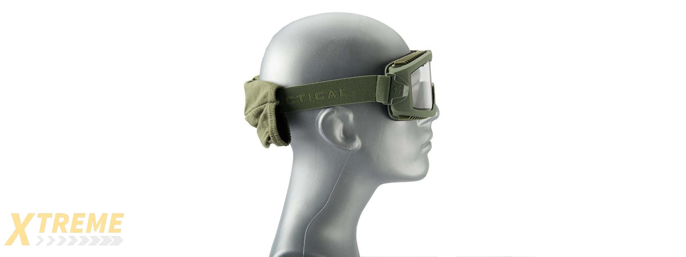 LANCER TACTICAL AERO PROTECTIVE OD GREEN AIRSOFT GOGGLES (CLEAR LENS)