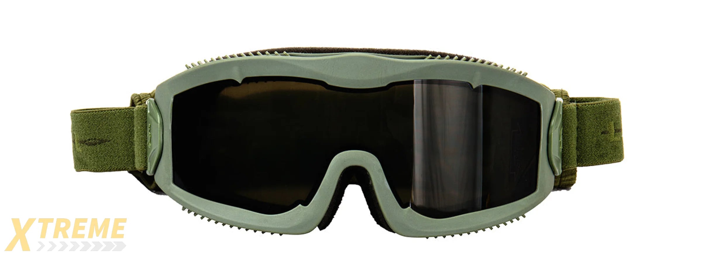LANCER TACTICAL AERO PROTECTIVE OD GREEN AIRSOFT GOGGLES (SMOKE LENS)