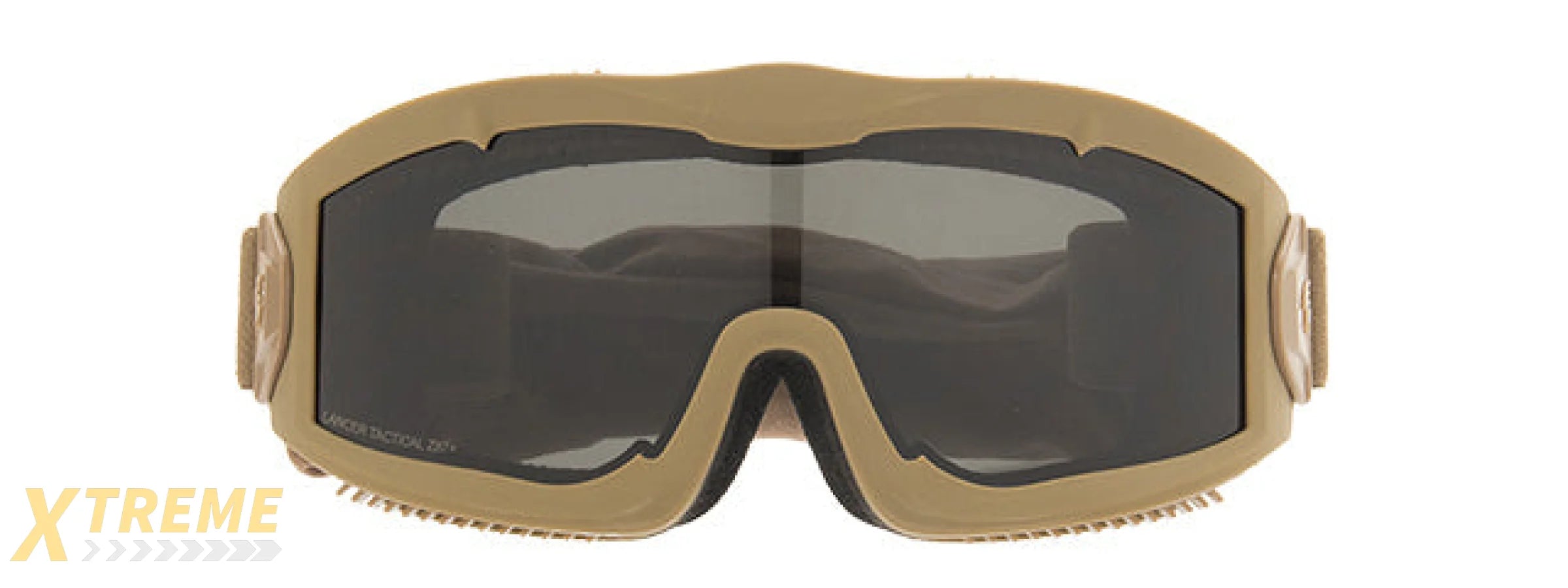 LANCER TACTICAL AERO PROTECTIVE TAN AIRSOFT GOGGLES (SMOKE/YELLOW/CLEAR LENS)