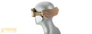 LANCER TACTICAL AERO PROTECTIVE TAN AIRSOFT GOGGLES (CLEAR LENS)