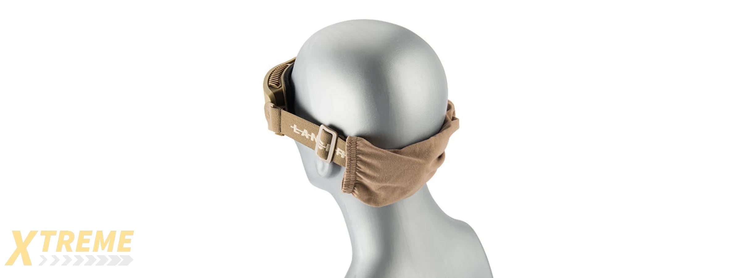 LANCER TACTICAL AERO PROTECTIVE TAN AIRSOFT GOGGLES (SMOKE LENS)