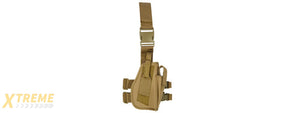 Lancer Tactical Airsoft Drop Leg Nylon Holster Accessory (Color: Tan)