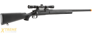 Lancer Tactical Airsoft M24 Bolt Action Sniper Rifle w/ Scope (Color: Black)