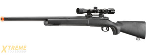 Lancer Tactical Airsoft M24 Bolt Action Sniper Rifle w/ Scope (Color: Black)