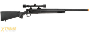 Lancer Tactical Airsoft M24 Bolt Action Sniper Rifle w/ Scope (Color: Black)