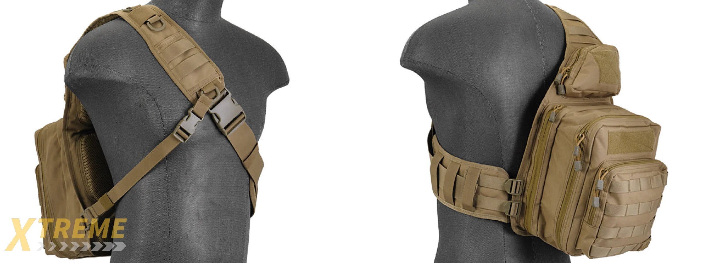 Lancer Tactical Airsoft Messenger Utility Shoulder Bag (Color: Tan)