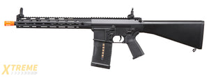 Lancer Tactical Battle X AEG Airsoft Rifle w/ Fixed Stock & MLOK Handguard - (Black)
