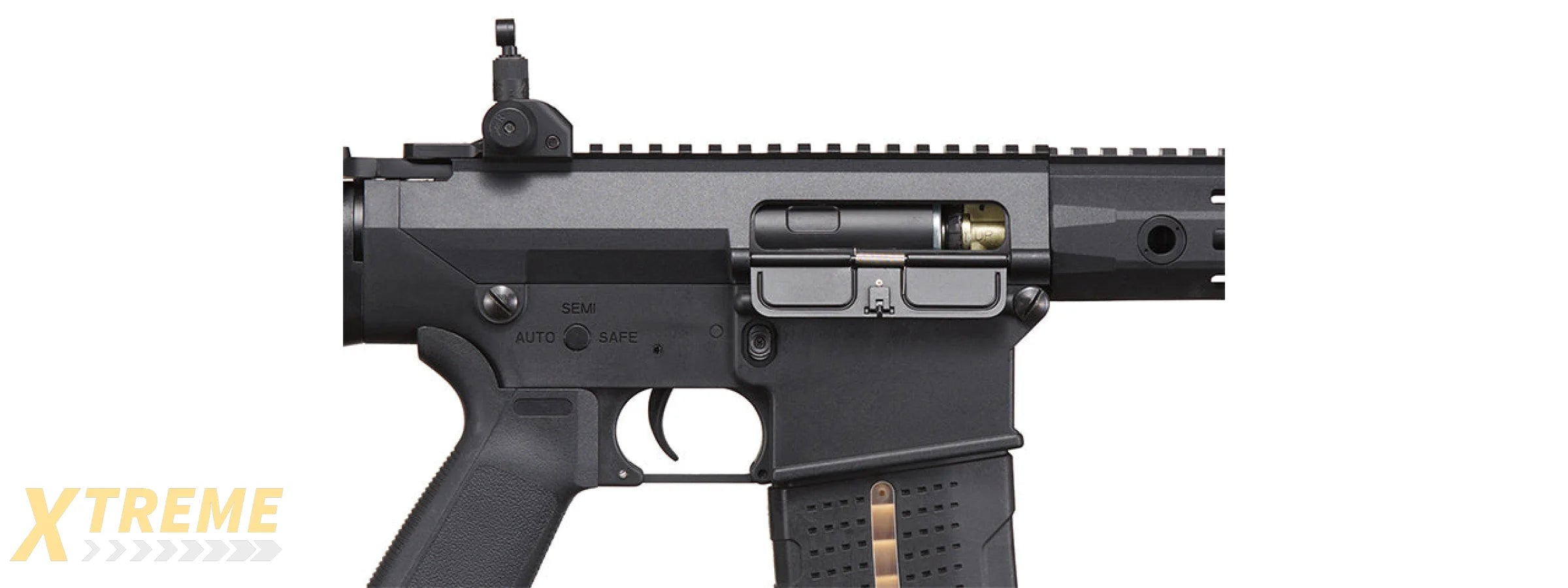 Lancer Tactical Battle X AEG Airsoft Rifle w/ Fixed Stock & MLOK Handguard - (Black)