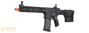 Lancer Tactical Battle X AEG Airsoft Rifle w/ PRS Precision Stock & MLOK Handguard - (Black)