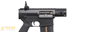 Lancer Tactical Battle X AEG Airsoft Rifle w/ PRS Precision Stock & MLOK Handguard - (Black)