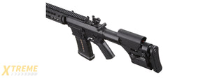 Lancer Tactical Battle X AEG Airsoft Rifle w/ PRS Precision Stock & Keymod Handguard - (Black)