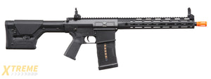 Lancer Tactical Battle X AEG Airsoft Rifle w/ PRS Precision Stock & MLOK Handguard - (Black)
