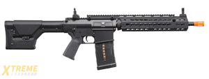 Lancer Tactical Battle X AEG Airsoft Rifle w/ PRS Precision Stock & Keymod Handguard - (Black)