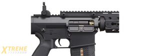 Lancer Tactical Battle X AEG Airsoft Rifle w/ PRS Precision Stock & Keymod Handguard - (Black)